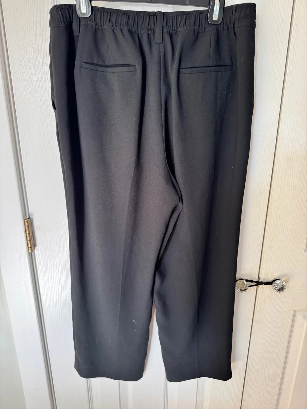J Crew women’s tailored easy pants 365 crepe size 14. Black